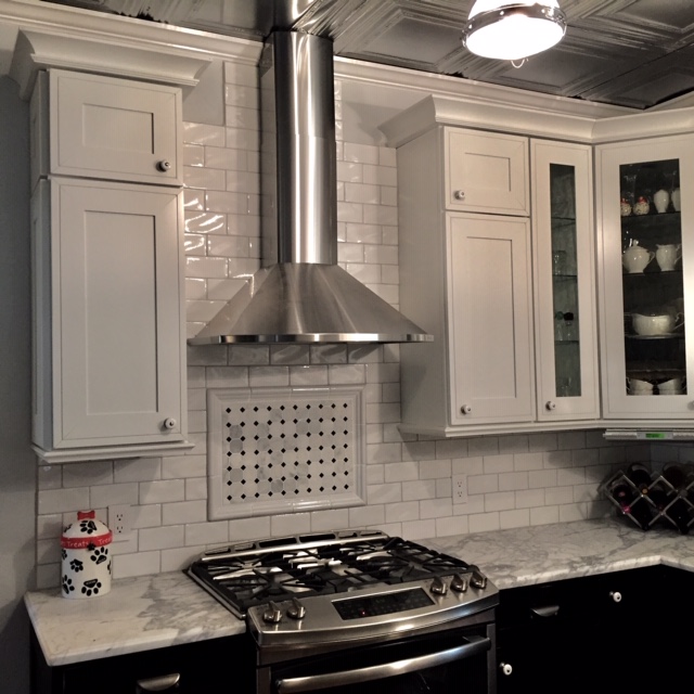 new cabinets with crown molding